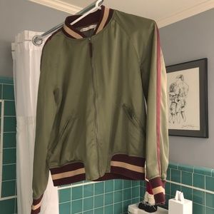 NWT Green Bomber Jacket